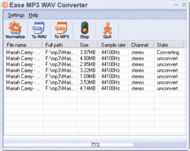 Ease MP3 WAV Converter screenshot